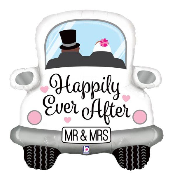 Balão Supershape "Happily Ever After" - Carro dos noivos