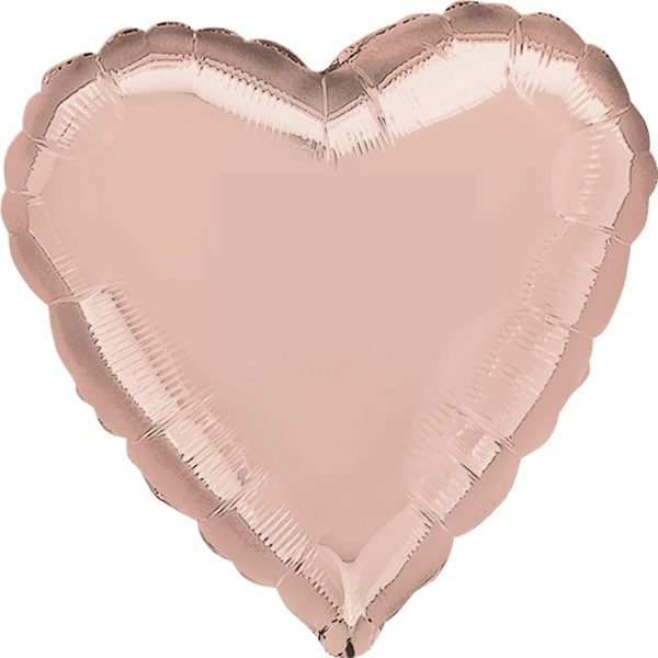 Balão Standard Coração Rose Gold