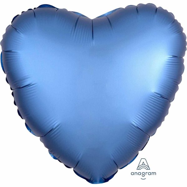 Balão Standard Coração Azul Escuro - Acetinado