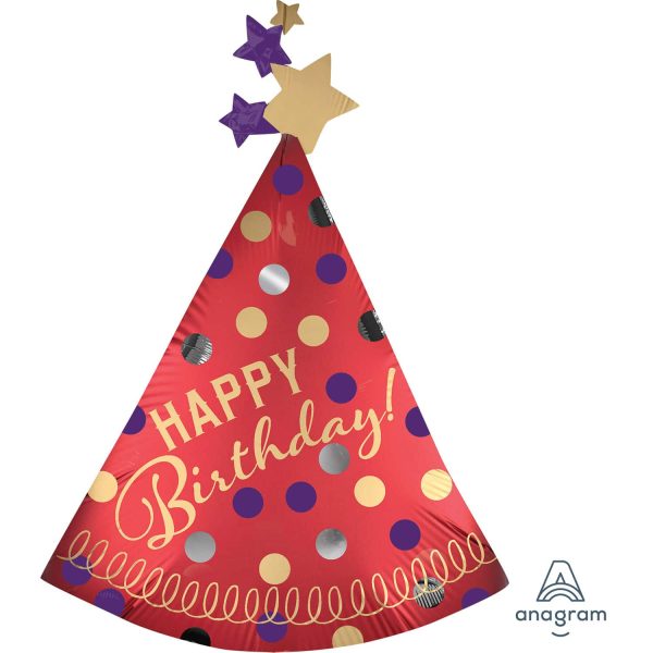 Balão Supershape "Happy Birthday to You!" Chapéus