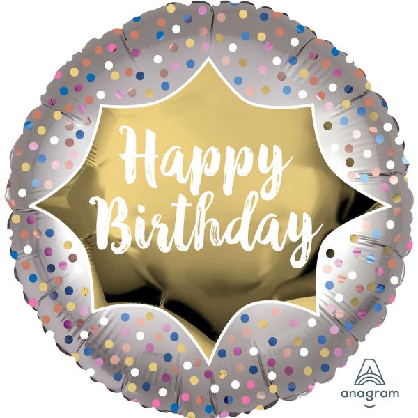 Balão Standard "Happy Birthday"