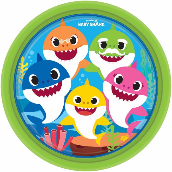 8 Pratos 23cm Baby Shark
