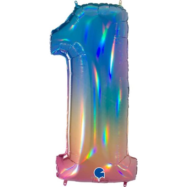 Balão Número Rainbow - Image 2