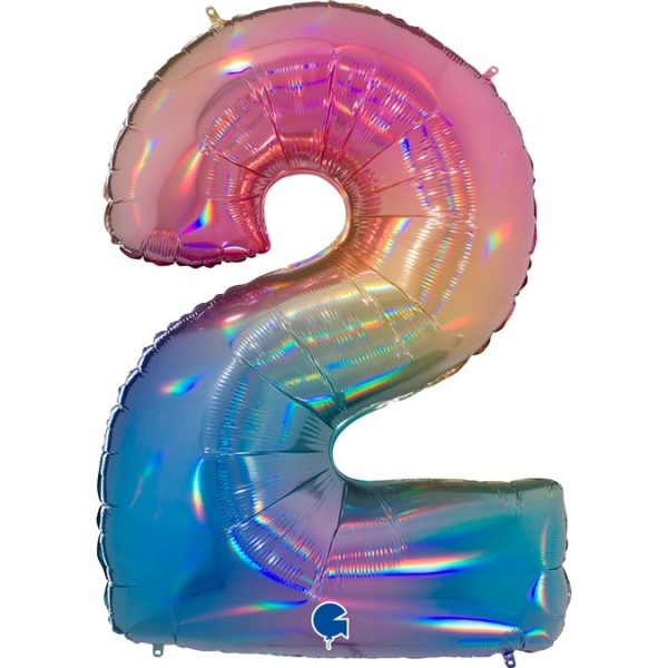 Balão Número Rainbow - Image 3