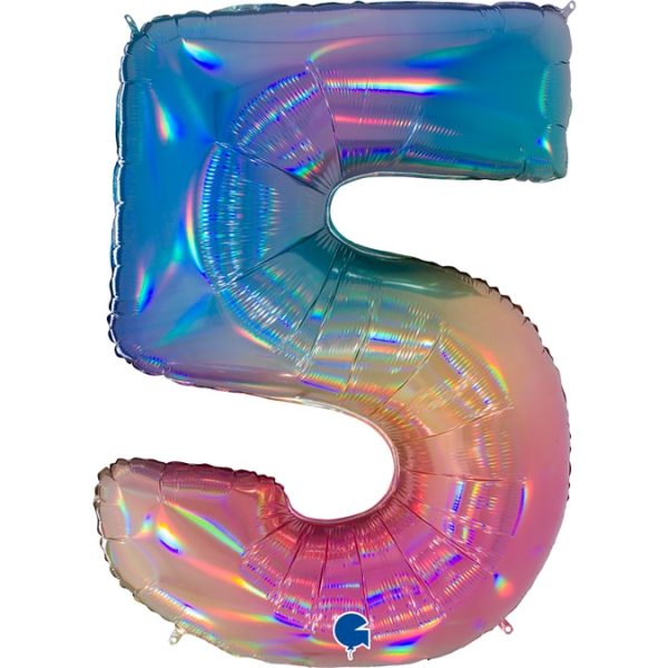 Balão Número Rainbow - Image 6