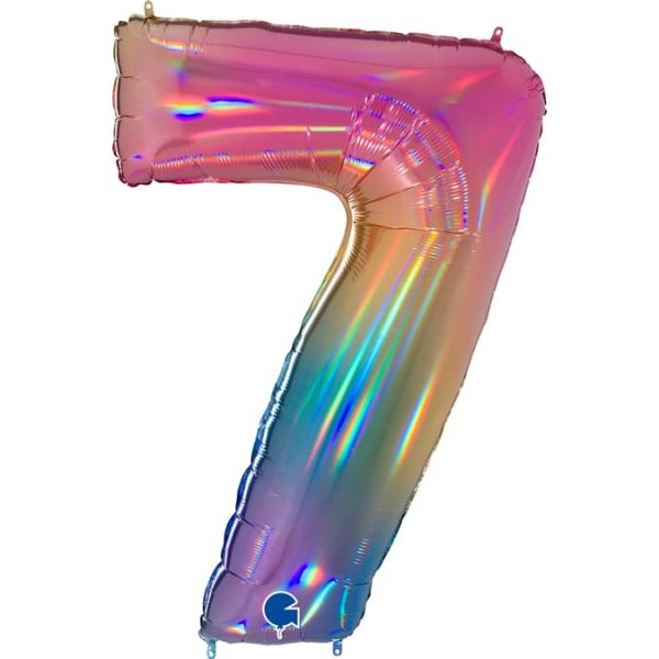 Balão Número Rainbow - Image 8