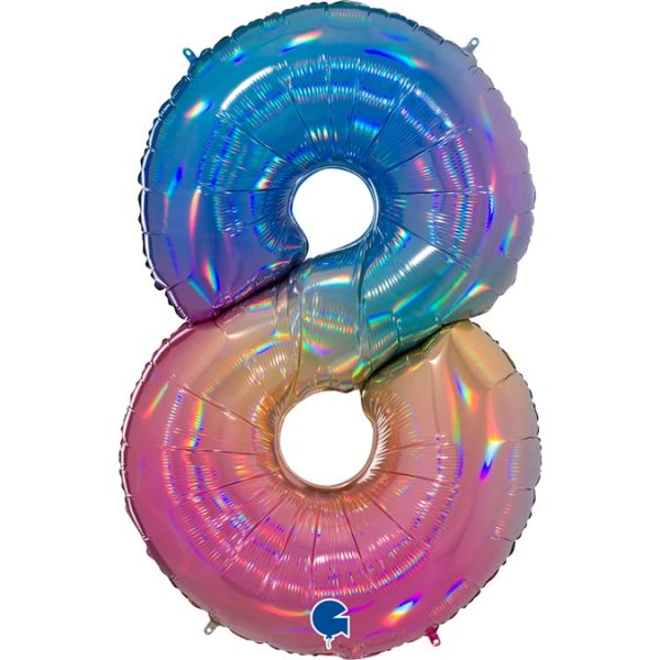 Balão Número Rainbow - Image 9