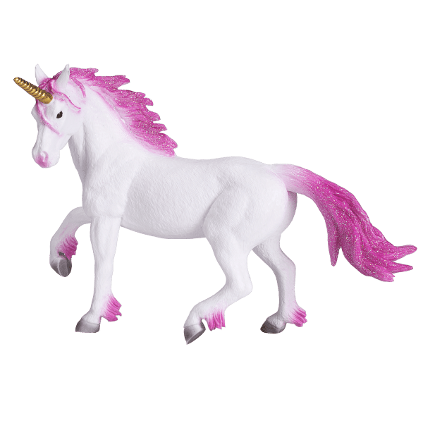 UNICORNIO ROSA MOJO FUN RÉPLICA DE ANIMAL BONECO COLECIONÁVEL